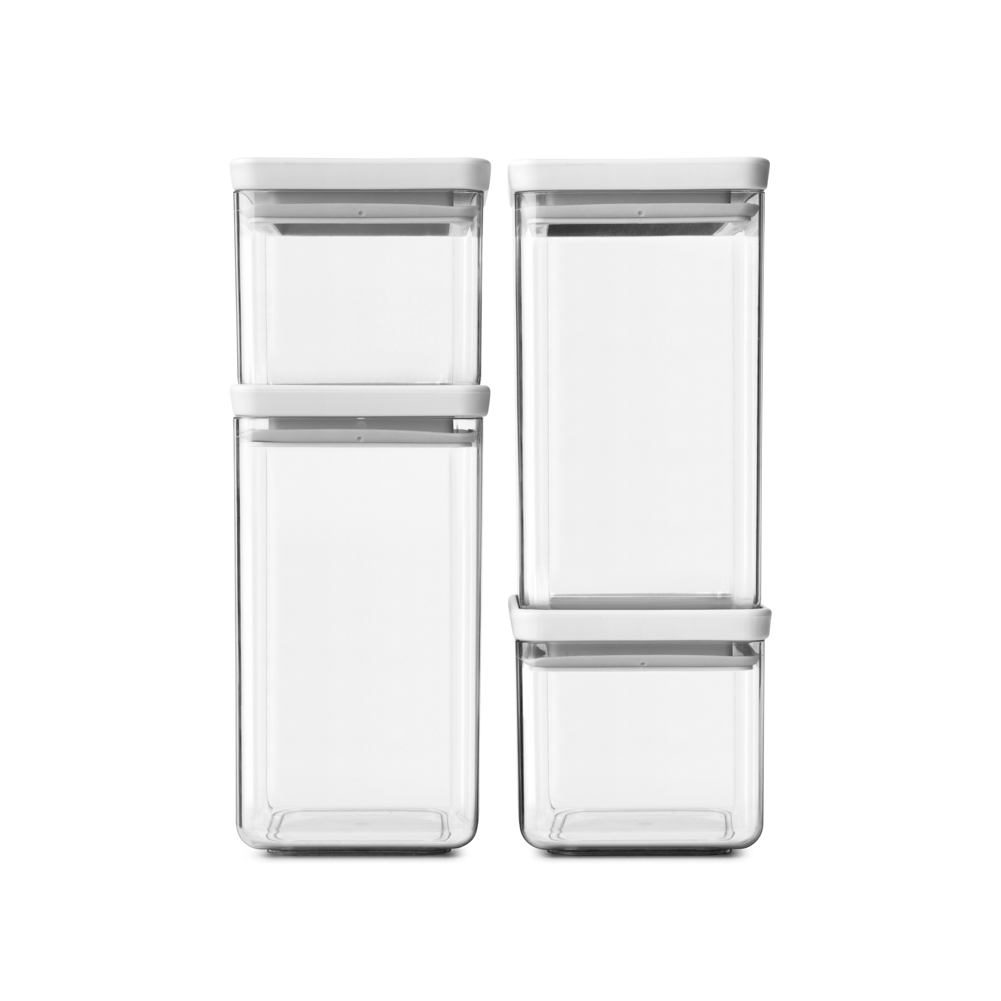 Brabantia Tasty+ sada skladovacích nádob 22.3x11.2x29.6 cm transparentná-biela 122569