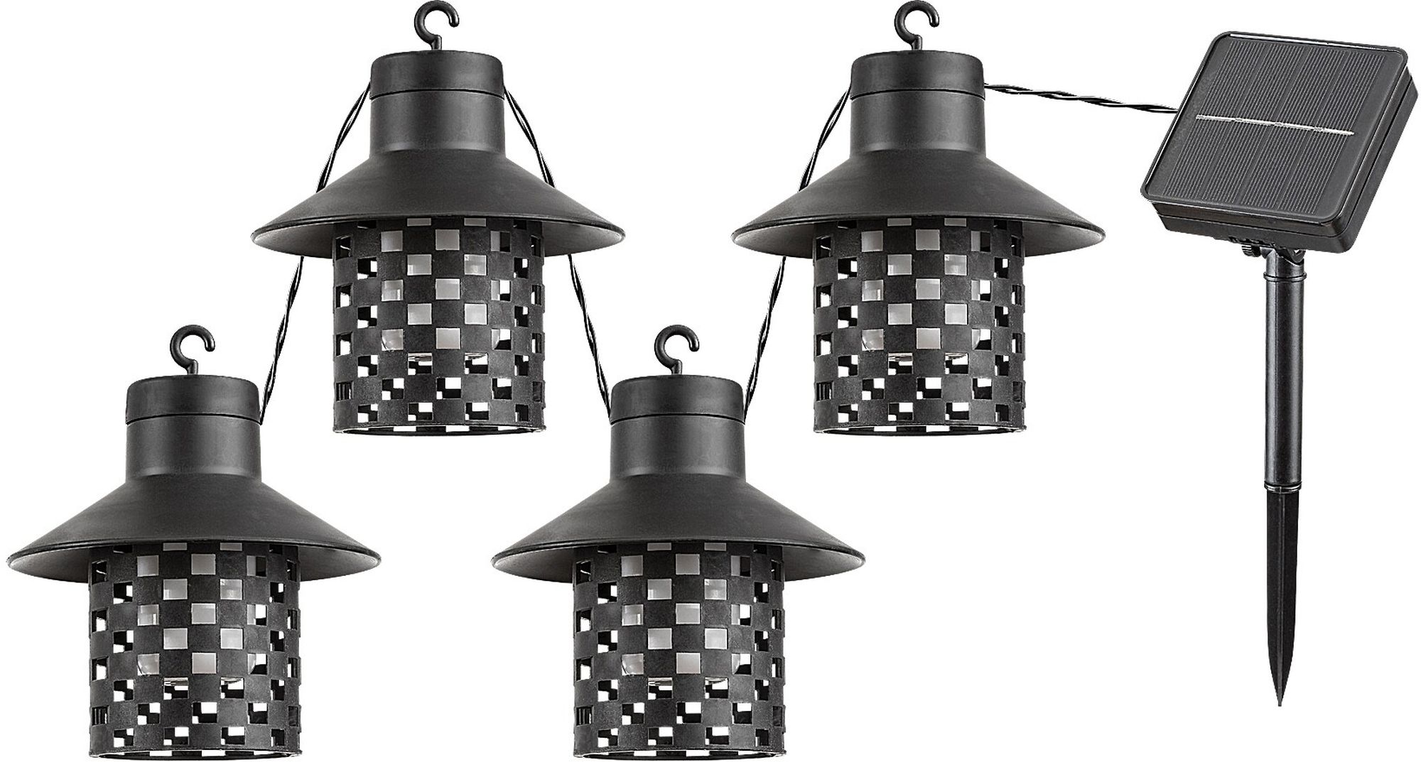 Rabalux Ximpu vonkajšia girlanda x0.1 W čierna 77003