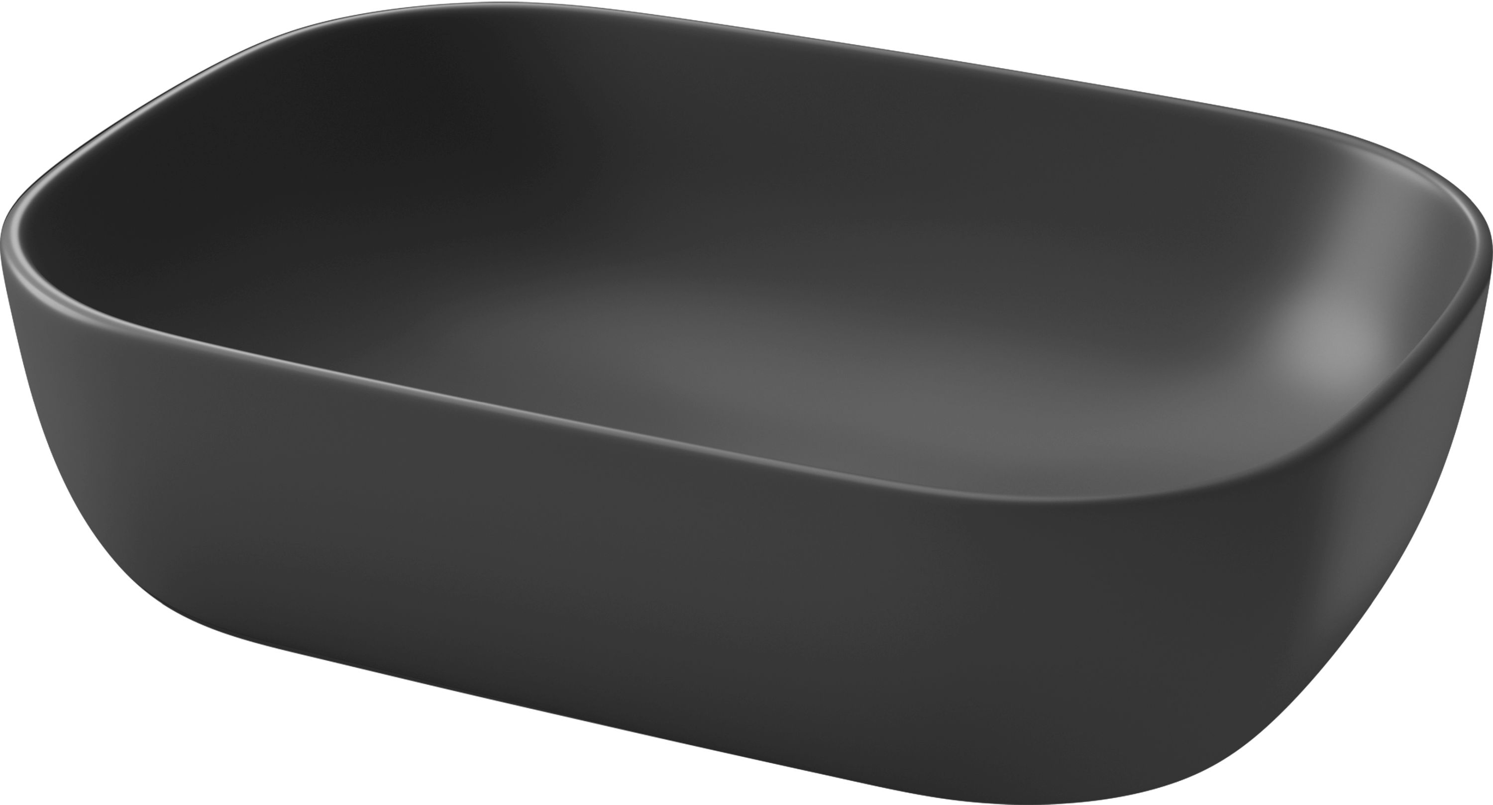 Cersanit Moduo umývadlo 50.5x36 cm obdĺžnik pultové umývadlo antracitová K116-108