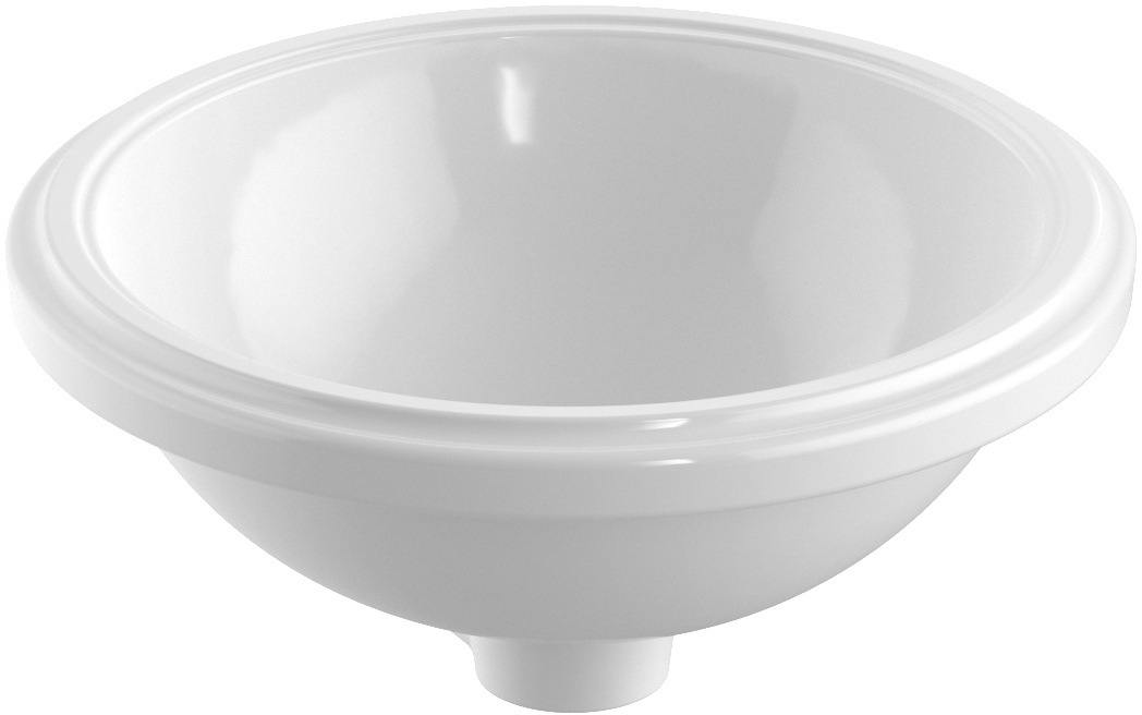 Geberit Variform umývadlo 33x33 cm okrúhly podpultové umývadlo biela 500.746.00.2