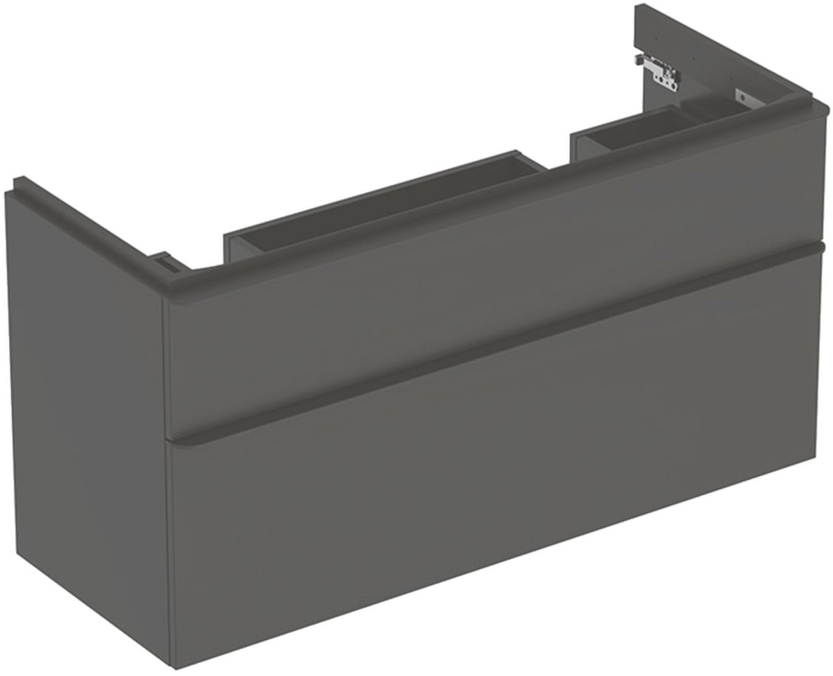 Geberit Smyle Square skrinka 118.4x47x61.7 cm závesné pod umývadlo čierna 500.356.JK.1