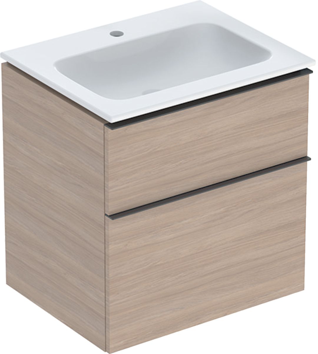 Geberit iCon umývadlo so skrinkou 60 cm dub 502.331.JH.1