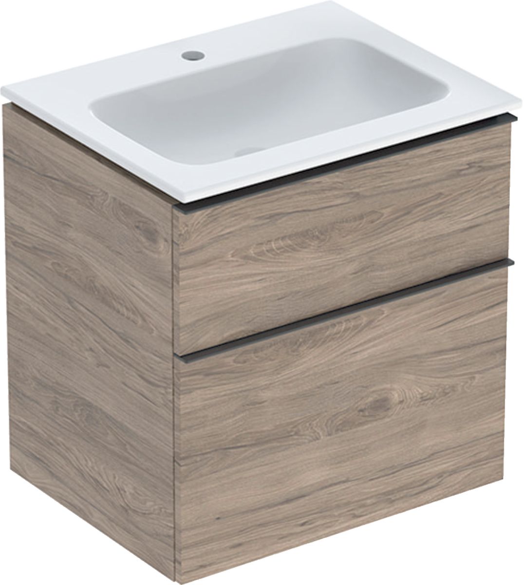 Geberit iCon umývadlo so skrinkou 60 cm orech 502.331.JR.1
