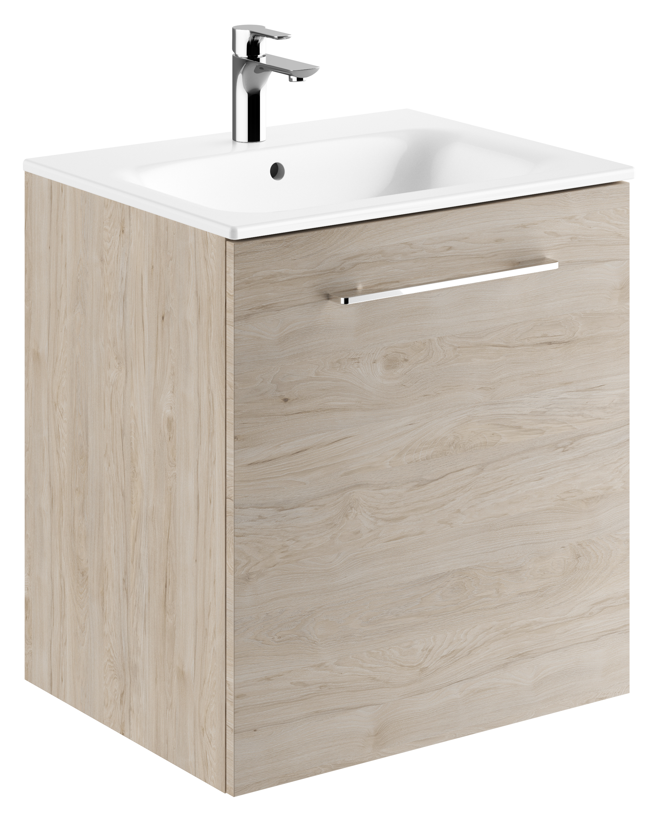 Geberit Selnova Square umývadlo so skrinkou 60 cm orech 501.255.00.1