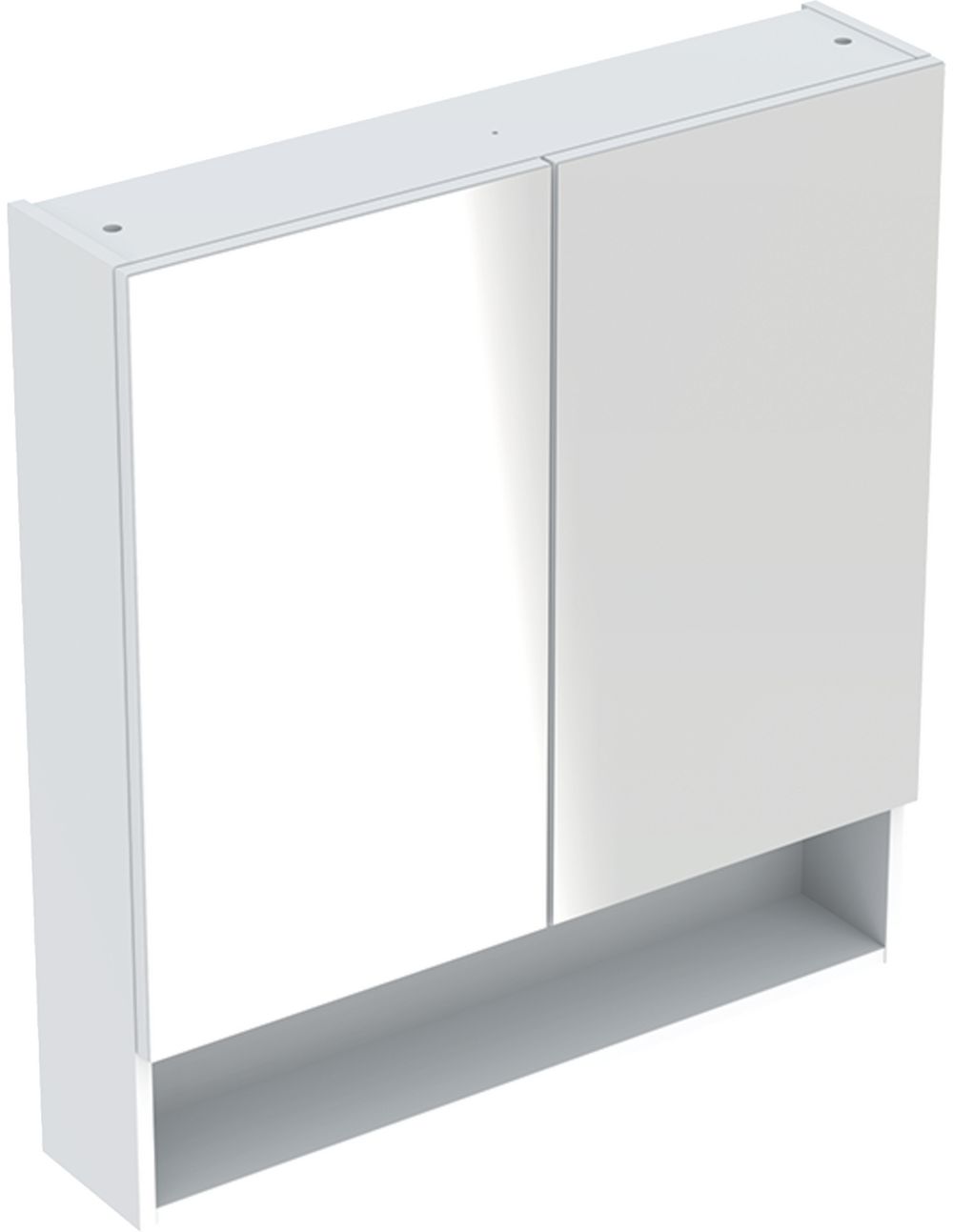 Geberit Selnova Square skrinka 58.8x17x85 cm so zrkadlom biela 501.264.00.1