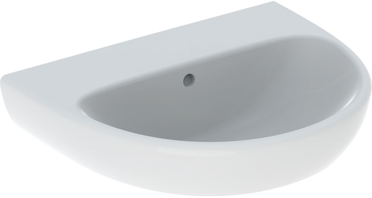 Geberit Selnova umývadlo 55x44 cm polokrúhly klasické umývadlo biela 500.304.01.7