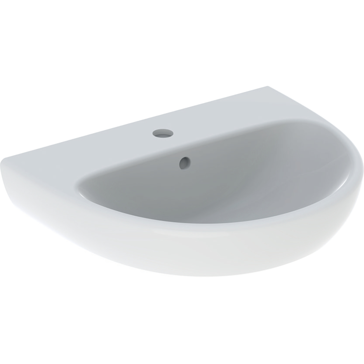 Geberit Selnova umývadlo 55x44 cm polokrúhly klasické umývadlo biela 500.315.01.7
