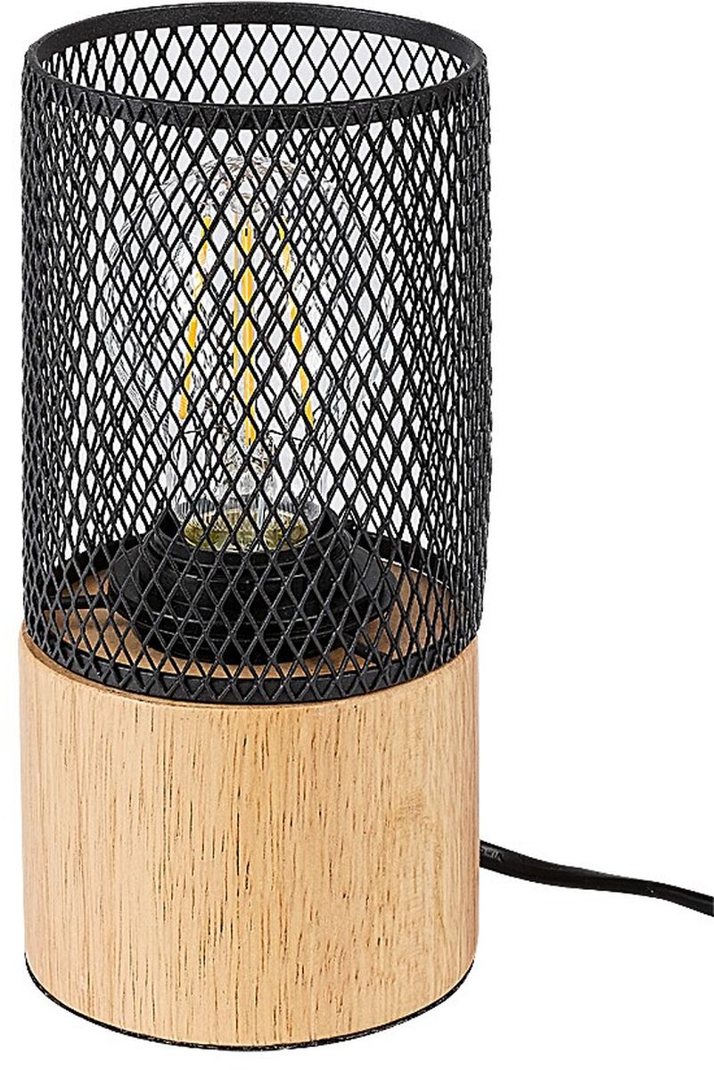 Rabalux Callum stolová lampa 1x25 W čierna-dreva 74040