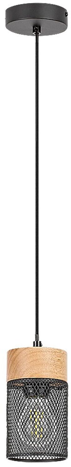 Rabalux Callum závesné svietidlo 1x25 W čierna-drevená 72041