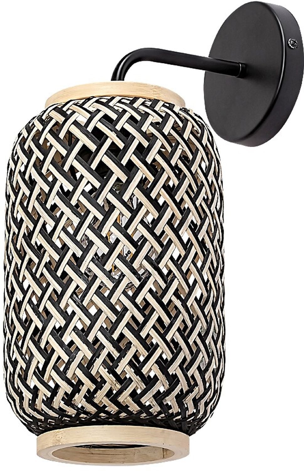 Rabalux Adalla nástenná lampa 1x40 W čierna-drevená 71091