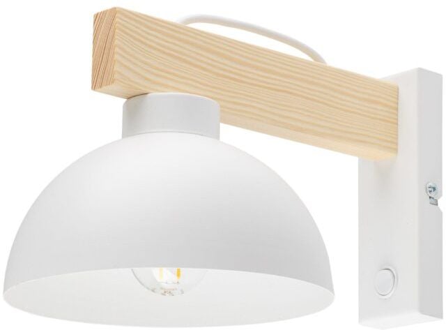 TK Lighting Oslo nástenná lampa 1x15 W biela 4962