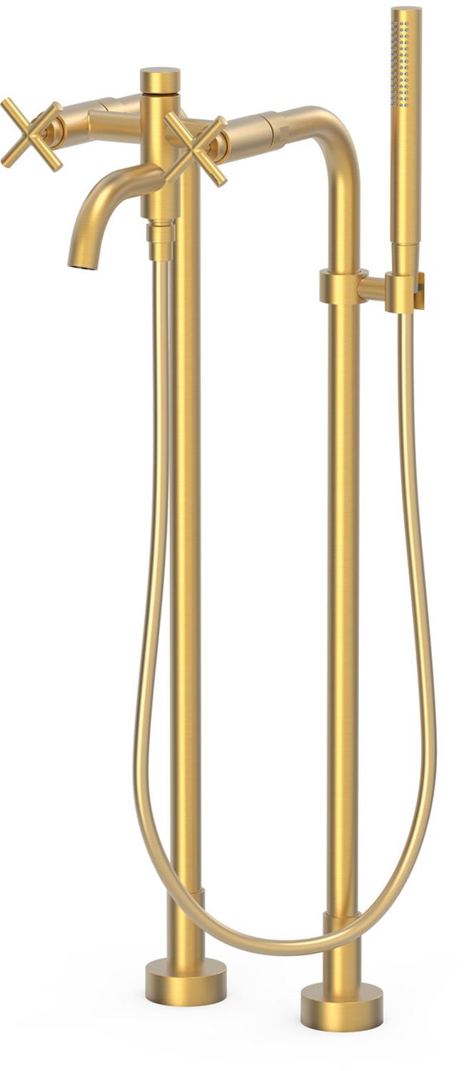 Tres Mont Blanc vaňová/sprchová batéria voľne stojaca zlatá 28319401OM