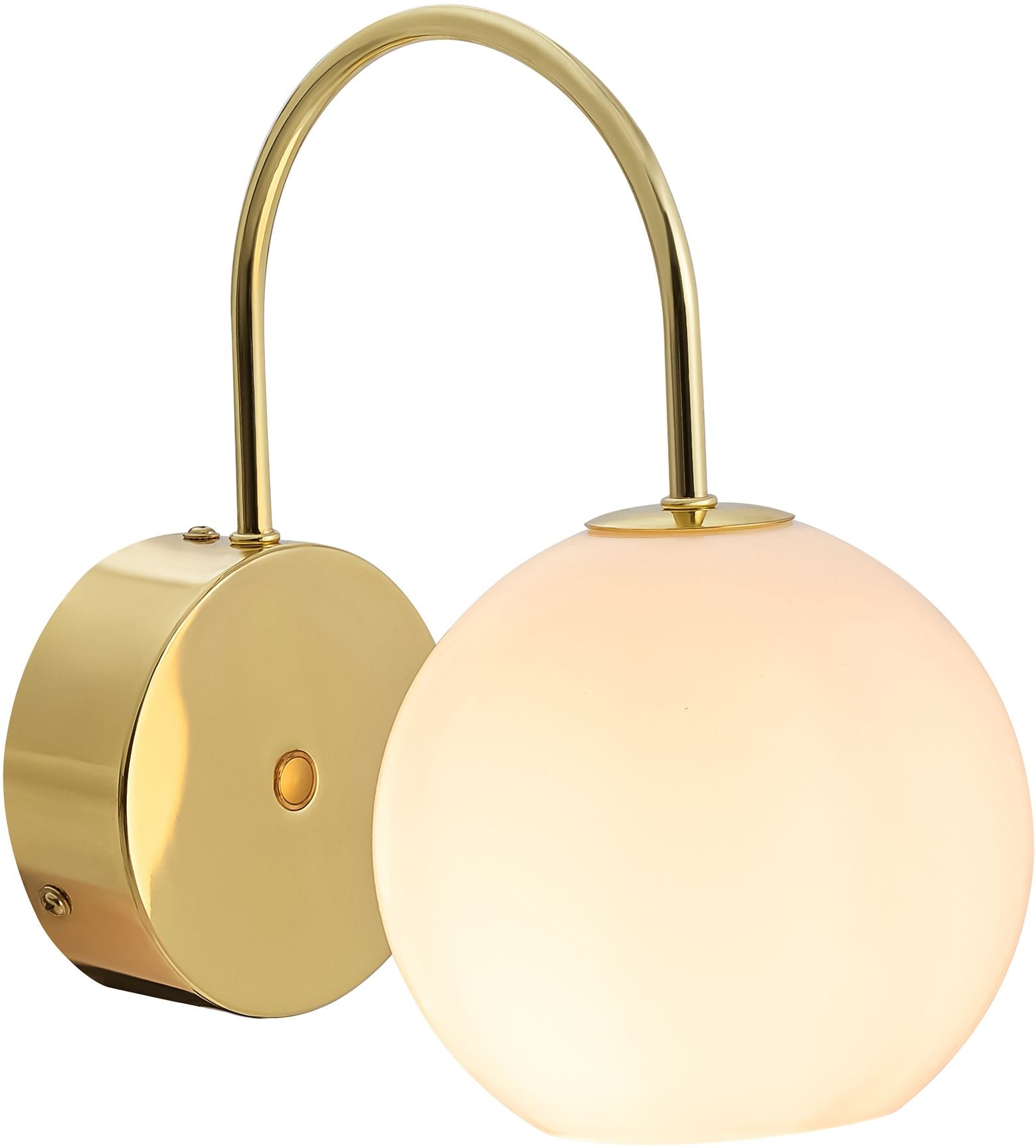 Nordlux Franca nástenná lampa 1x40 W biela-mosadzná 2312561035