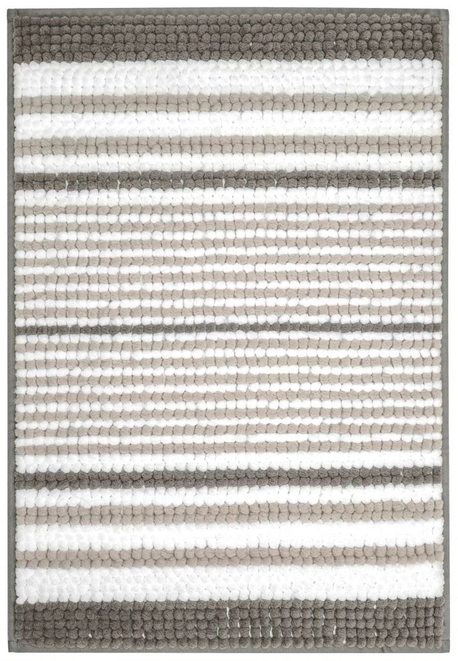 Kleine Wolke Bola koberček do kúpeľne 90x60 cm obdĺžnik biela-sivá 9143901519