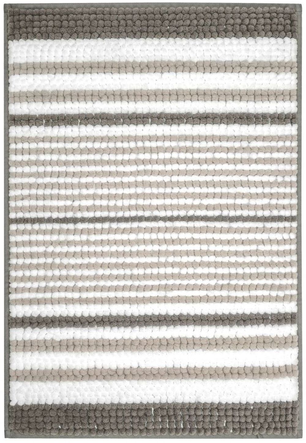 Kleine Wolke Bola koberček do kúpeľne 120x70 cm obdĺžnik biela-sivá 9143901225