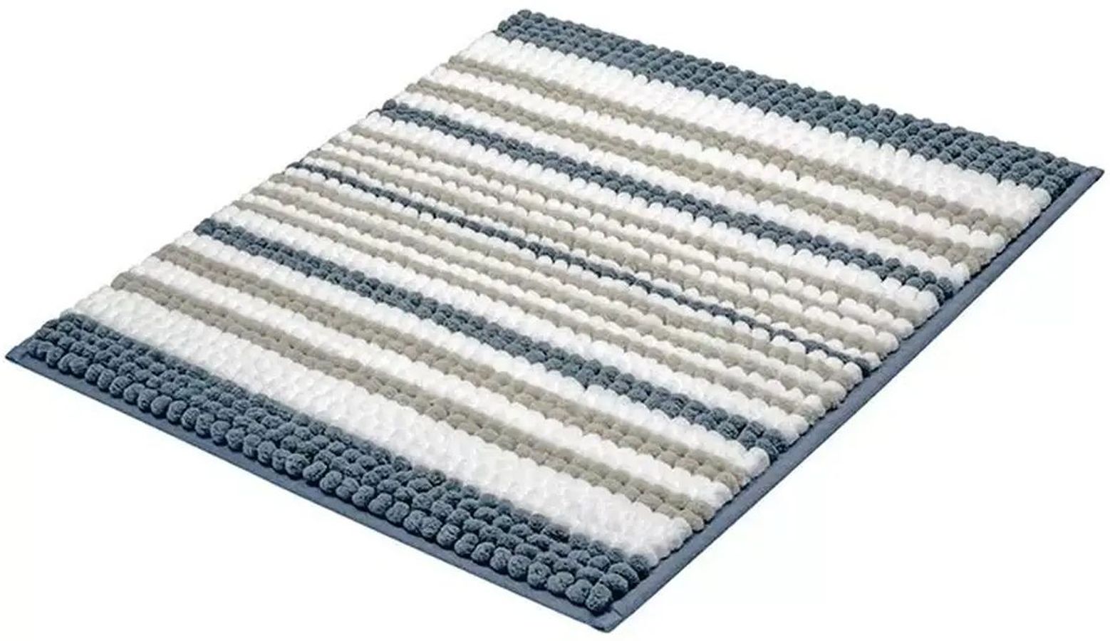 Kleine Wolke Bola koberček do kúpeľne 65x55 cm obdĺžnik biela-sivá-modrá 9143783539