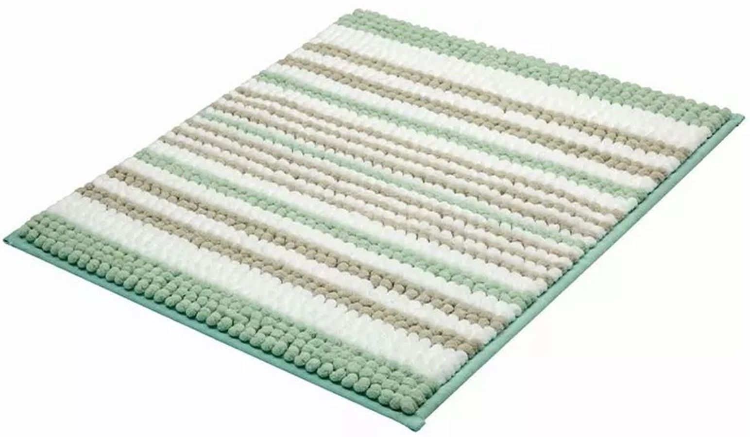 Kleine Wolke Bola koberček do kúpeľne 65x55 cm obdĺžnik biela-sivá-zelená 9143685539