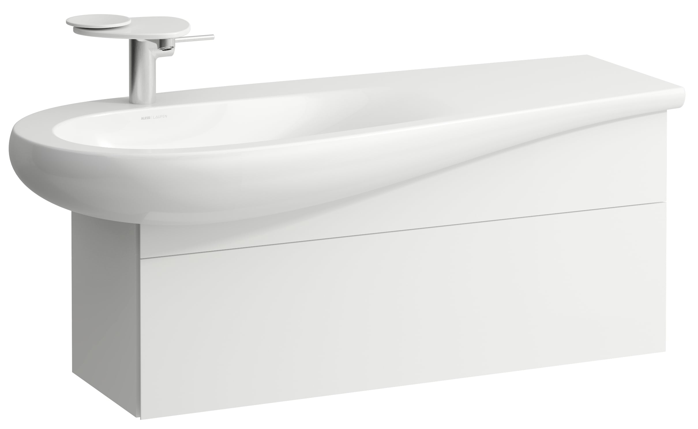 Laufen Il Bagno Alessi skrinka 99.5x32x34 cm závesné pod umývadlo biela H4304210972601