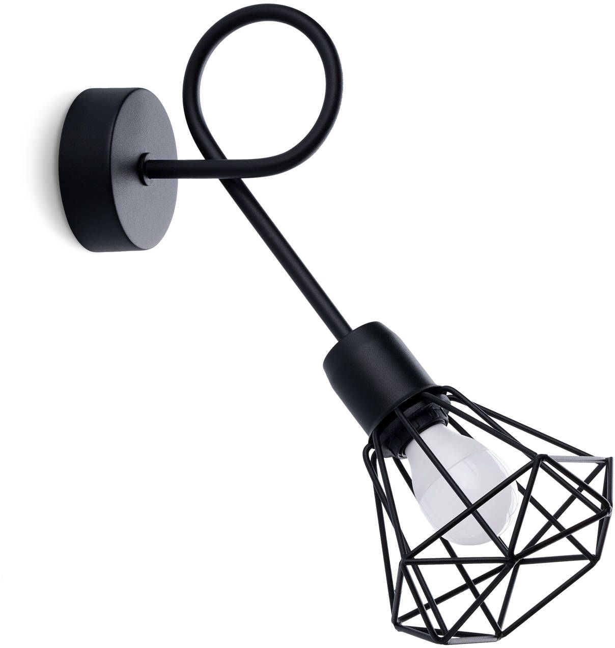 Sollux Lighting Artemis nástenná lampa 1x12 W čierna SL.1108