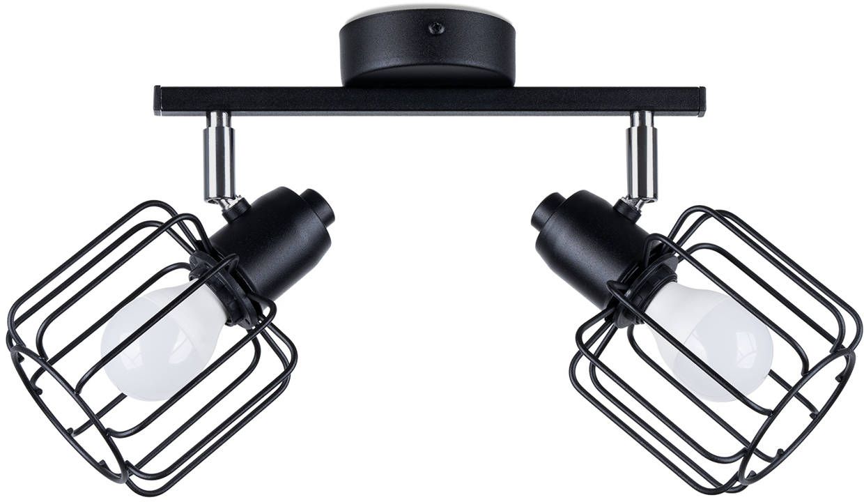 Sollux Lighting Beluci stropné svietidlo 2x40 W čierna SL.1115