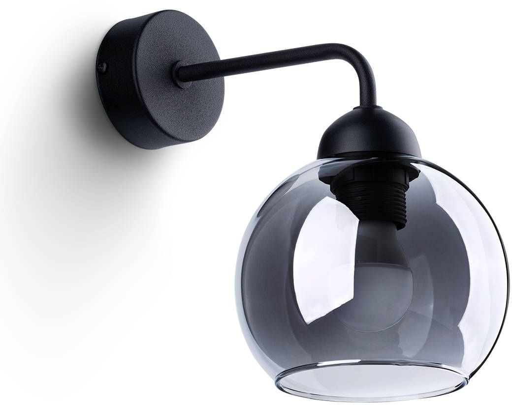 Sollux Lighting Alino nástenná lampa 1x60 W čierna SL.1139
