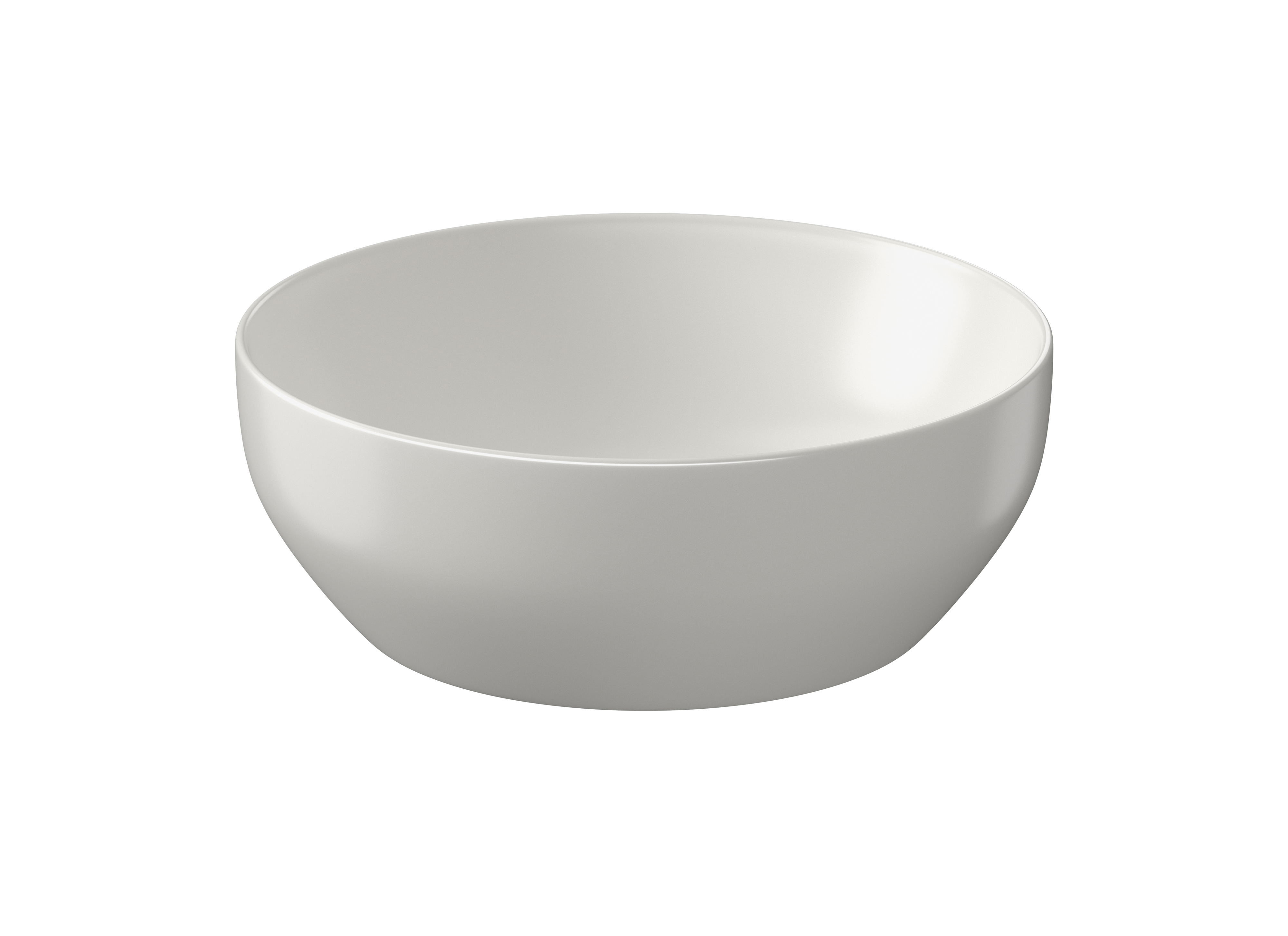 Cersanit Larga umývadlo 40x40 cm okrúhly pultové umývadlo sivá/kamenná K677-044