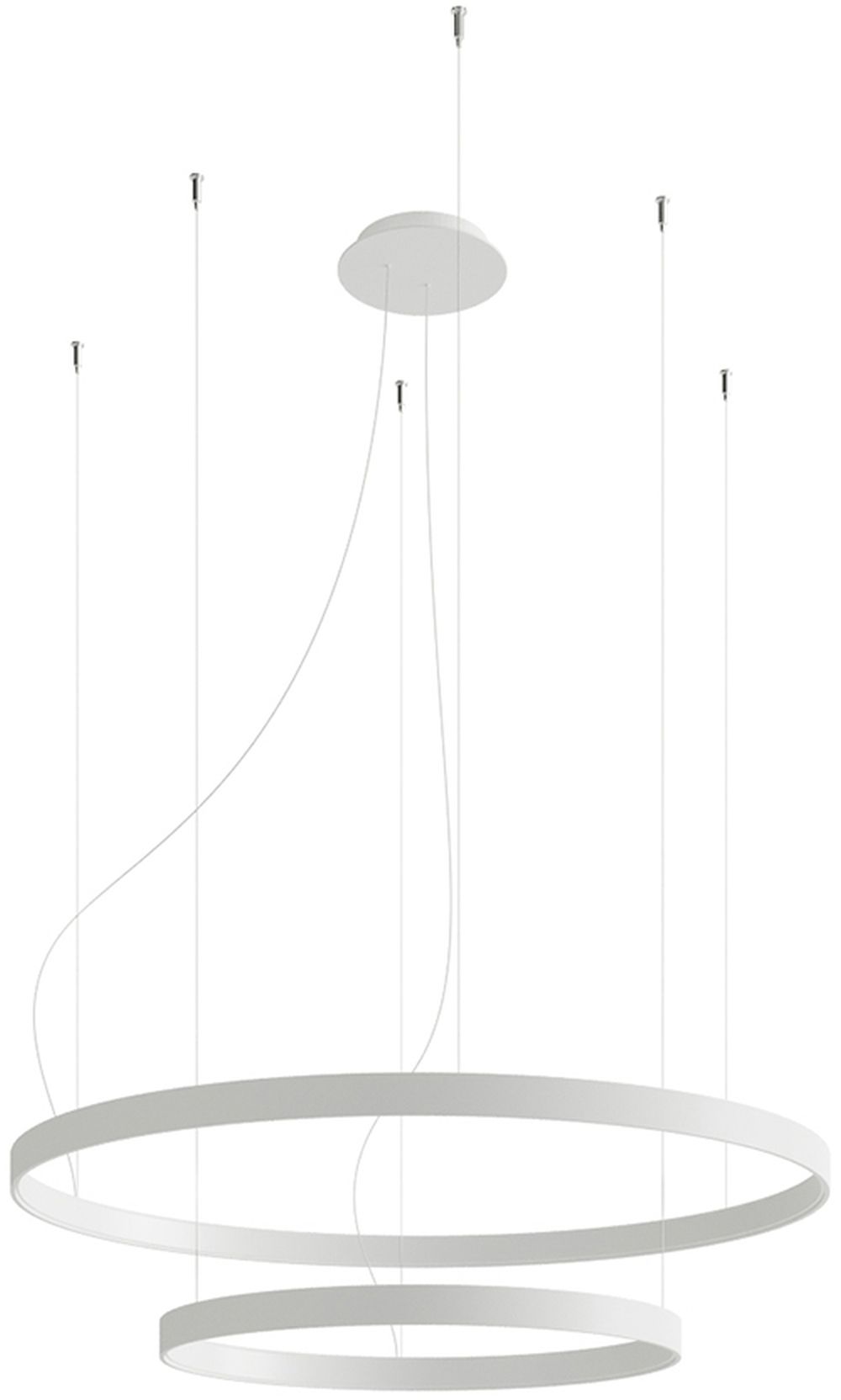 Thoro Lighting Rio závesné svietidlo 2x80 W biela TH.176