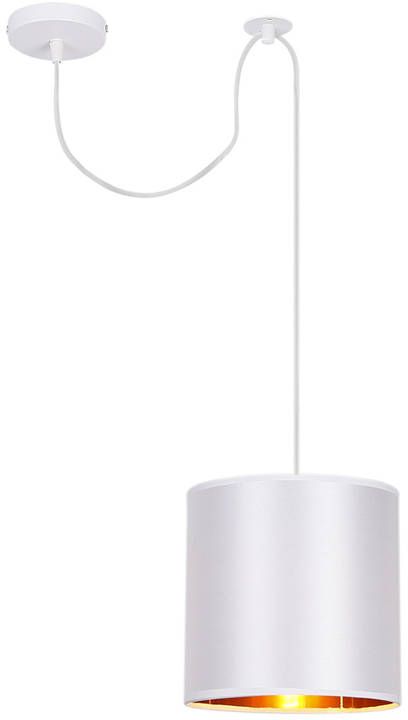 Candellux Atlanta závesné svietidlo 1x40 W biela-zlatá 31-00637