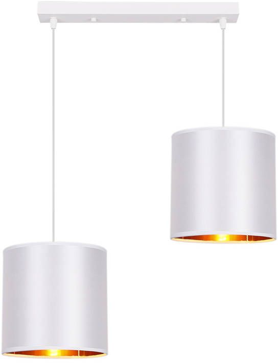 Candellux Atlanta závesné svietidlo 2x40 W biela-zlatá 32-00644