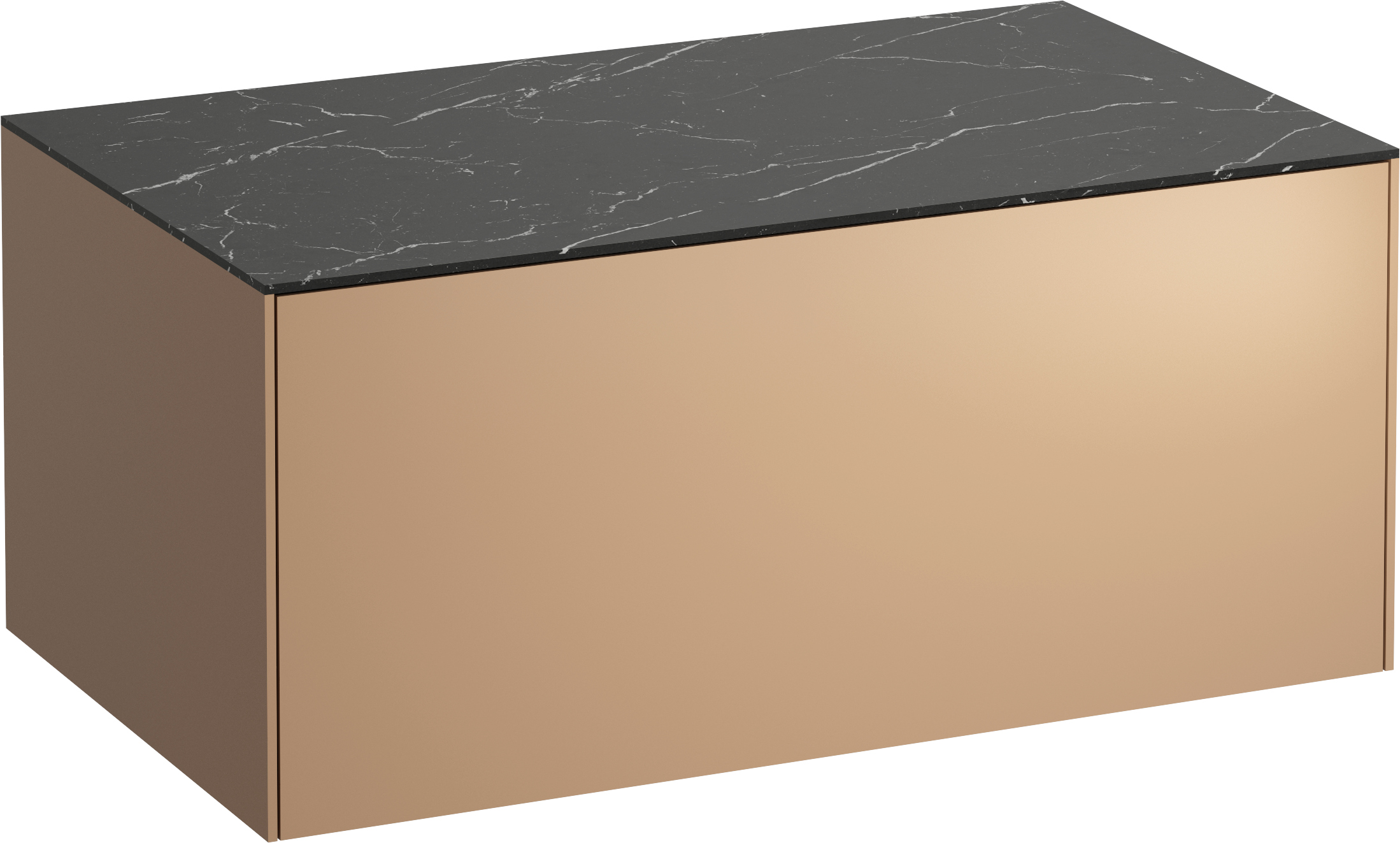 Laufen Sonar skrinka s pracovnou doskou 77.5x45.5x34 cm závesné pod umývadlo čierna H4054100341411