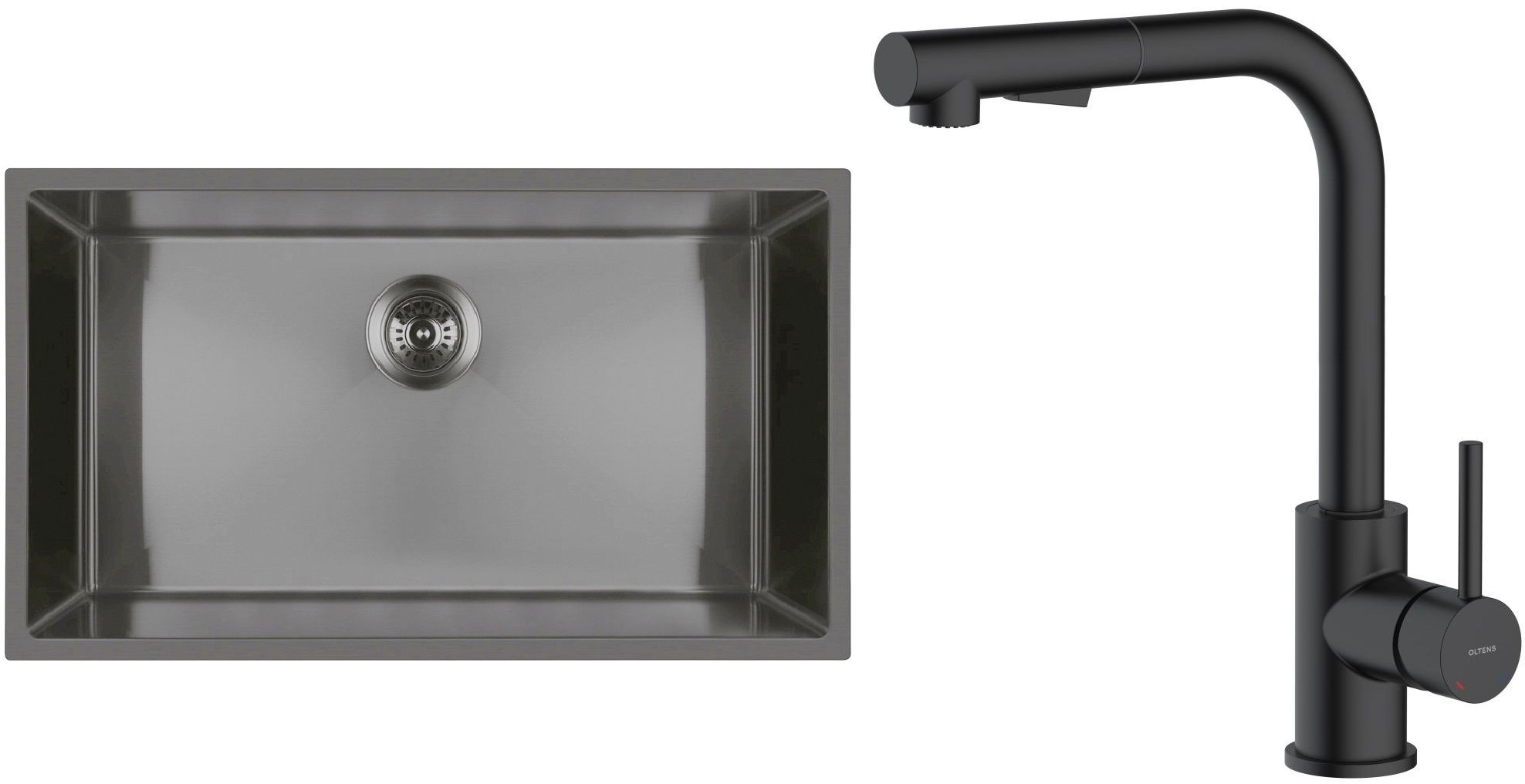 Súprava nerezový drez Oltens Stalvask 71102300, kuchynská batéria Oltens Myvat 35205300