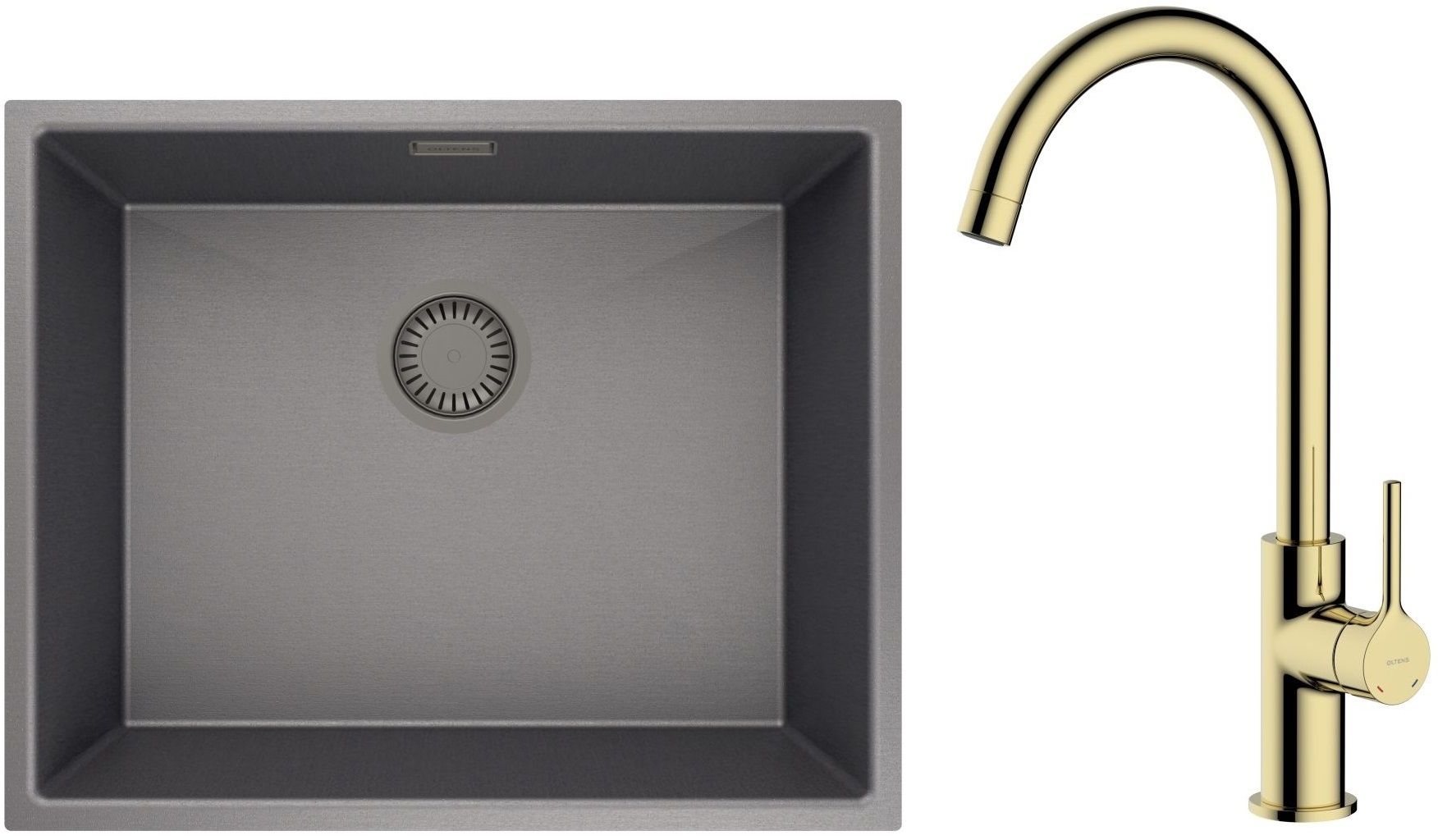 Súprava nerezový drez Oltens Stalvask 71101300, kuchynská batéria Oltens Skafta 35206800