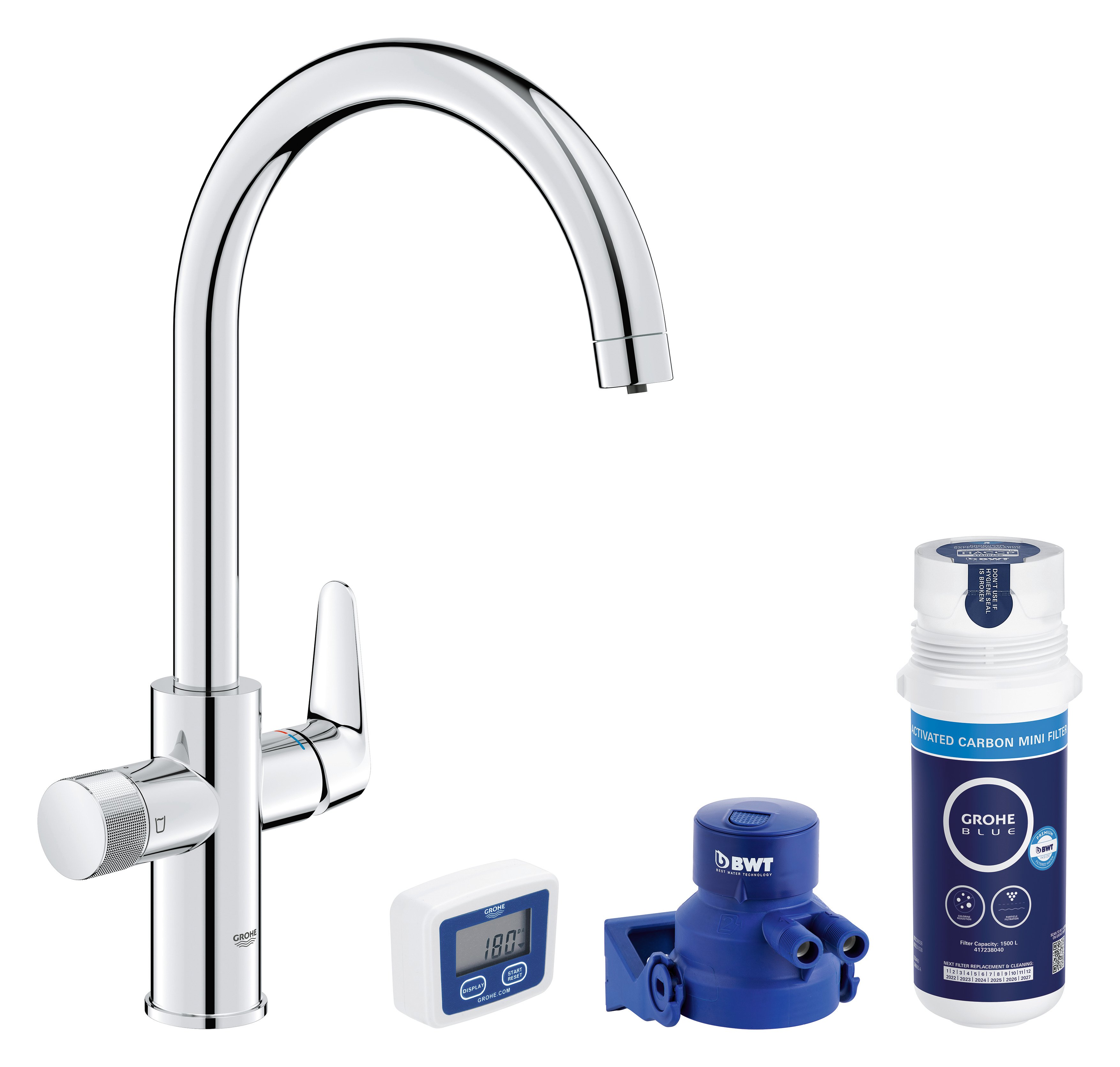 Grohe Blue štartovacia súprava s kuchynskou batériou stojánková chrómová 30593000