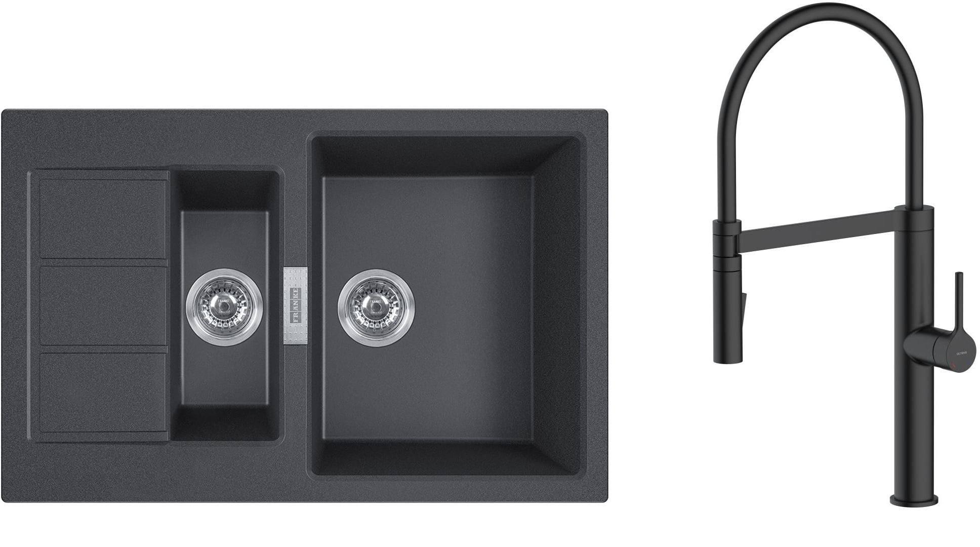 Súprava kuchynská batéria Oltens Borga 35207300, drez Tectonite Franke Sirius 2.0 143.0618.687