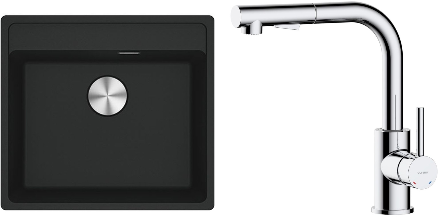 Súprava granitový drez Franke Maris 114.0661.384, kuchynská batéria Oltens Myvat 35205100
