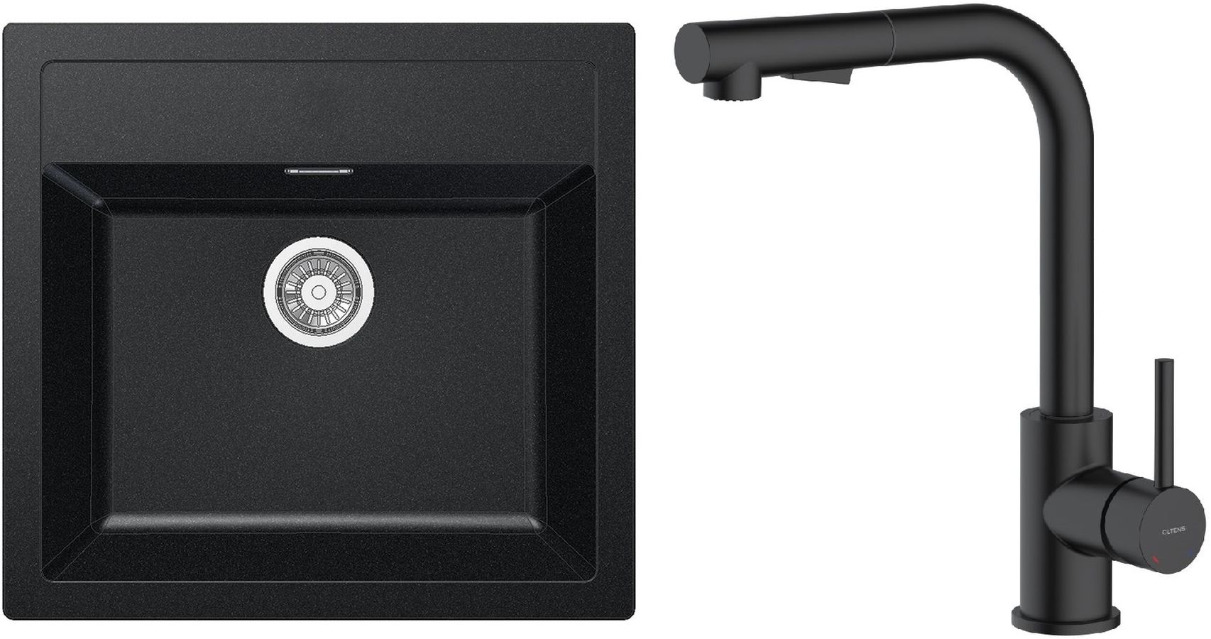 Súprava kuchynská batéria Oltens Myvat 35205300, drez Tectonite Franke Sirius 114.0264.011