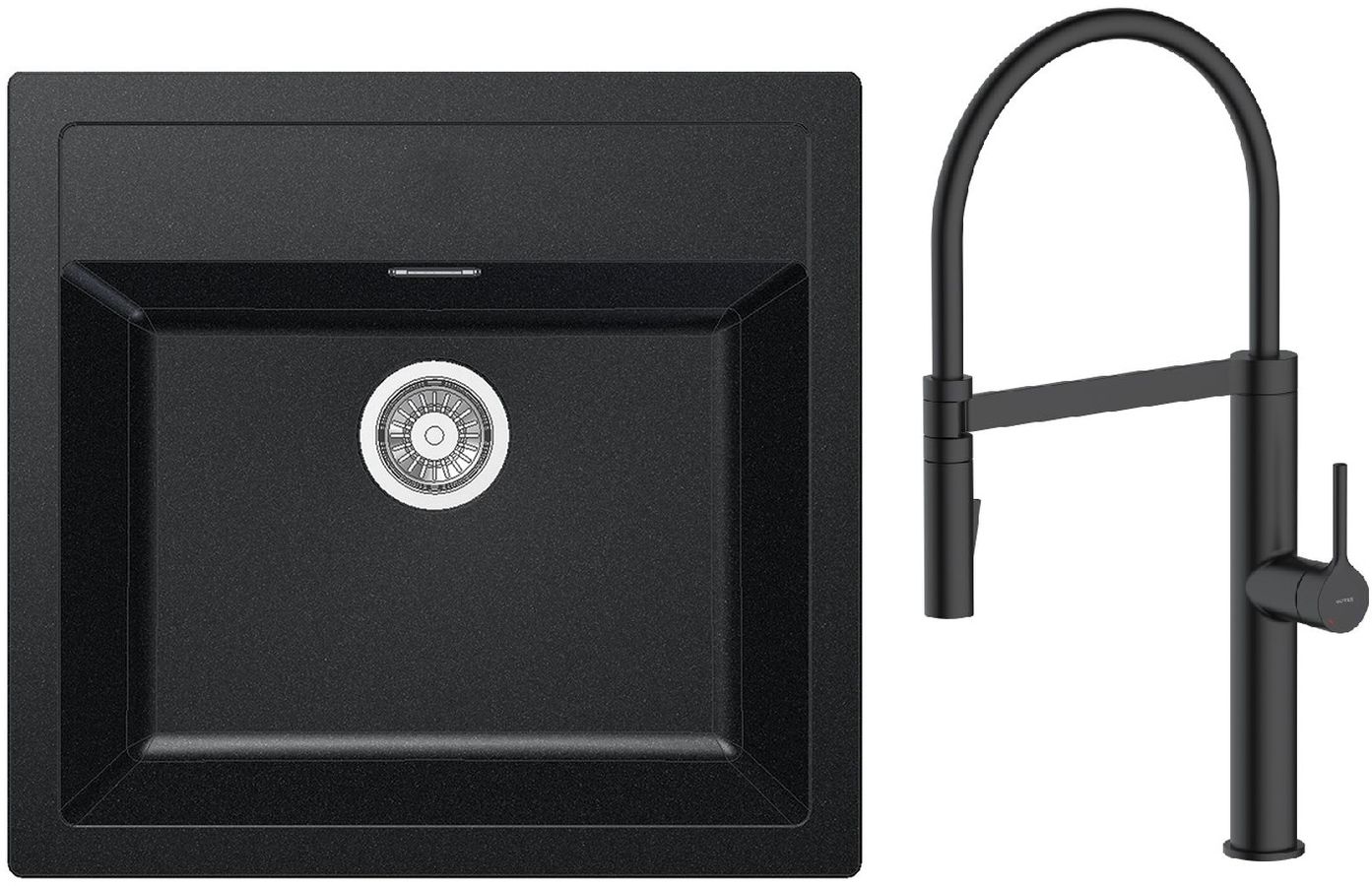 Súprava kuchynská batéria Oltens Borga 35207300, drez Tectonite Franke Sirius 114.0264.011