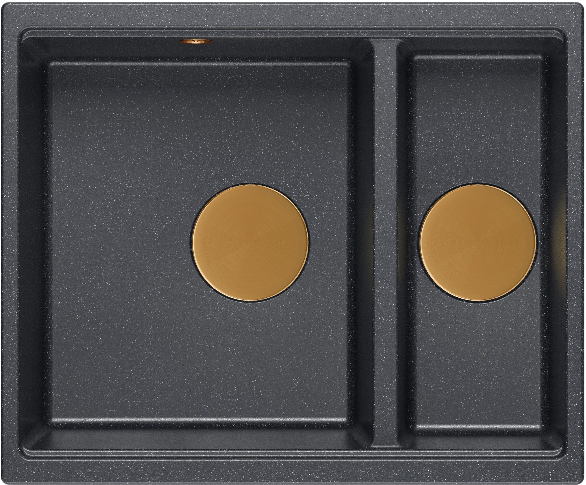 Quadron Logan drez graniteq 55x46 cm čierna-sivá/grafitová/ónyxová HCQL5646U8-C1_U