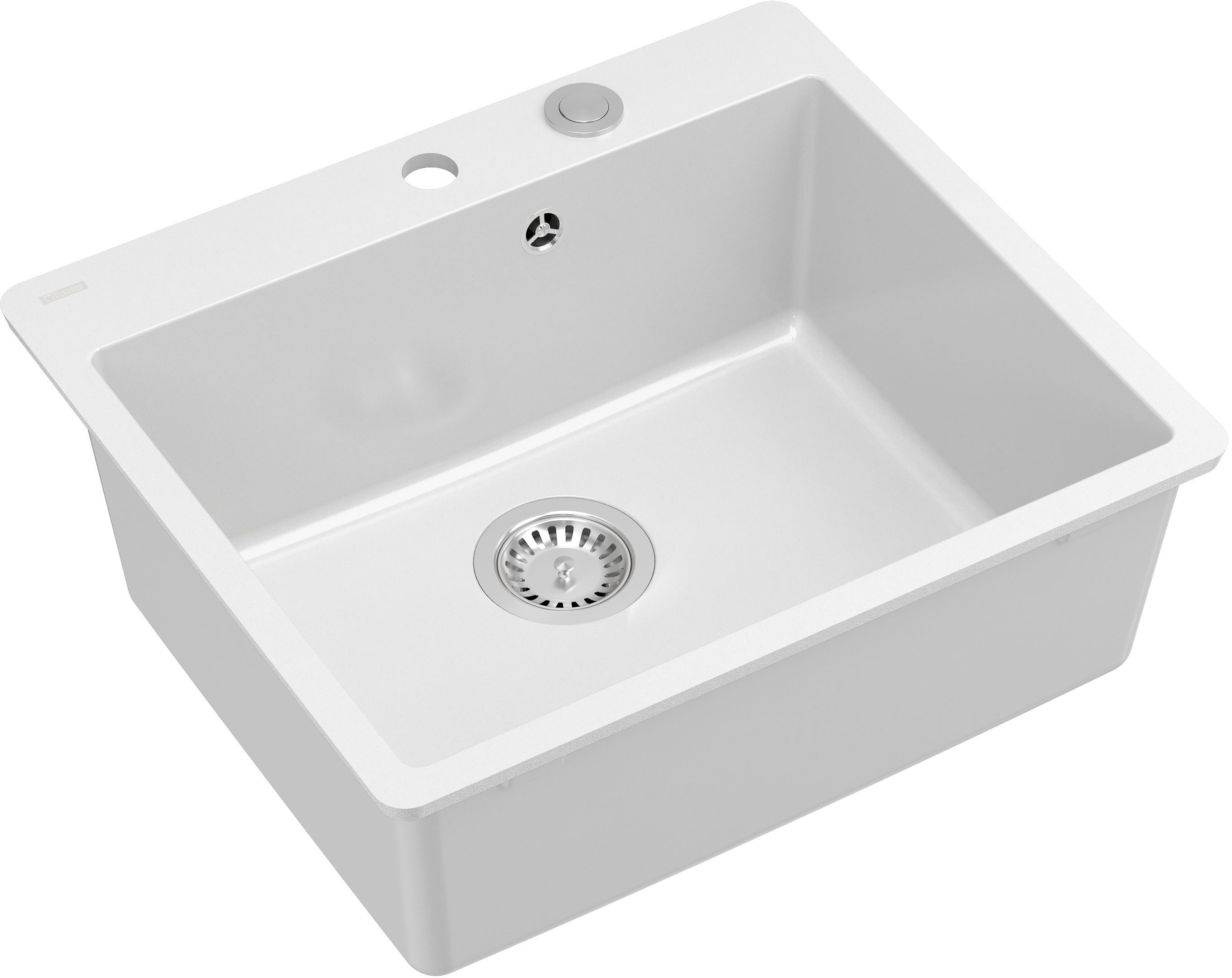 Quadron Morgan drez graniteq 56.5x49.5 cm biela HB8304U1-FM_BS_P2O