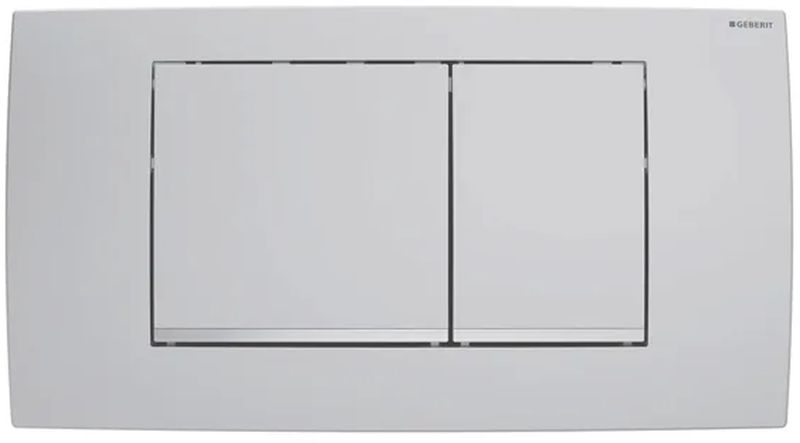 Geberit Twinline splachovacie tlačidlo do toalety matný chróm 502.320.JR.1