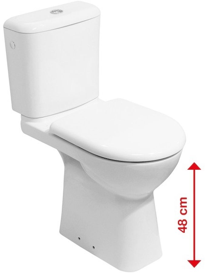 Jika Deep by Jika kompaktná záchodová misa pre zdravotne postihnutých biela H8236170000001
