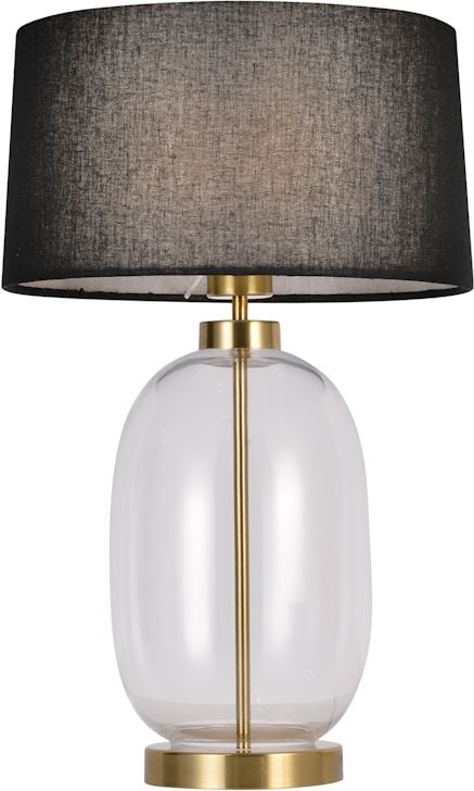 Light Prestige Amur stolová lampa 1x60 W čierna-priehľadná LP-919/1TTRANSPARENT