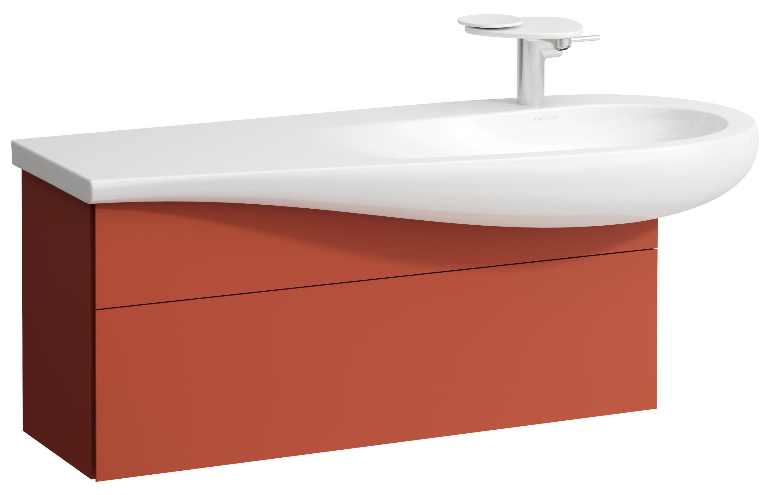 Laufen Il Bagno Alessi skrinka 99.5x32x34 cm závesná kúpeľňová skrinka pod umývadlo H4304310972691
