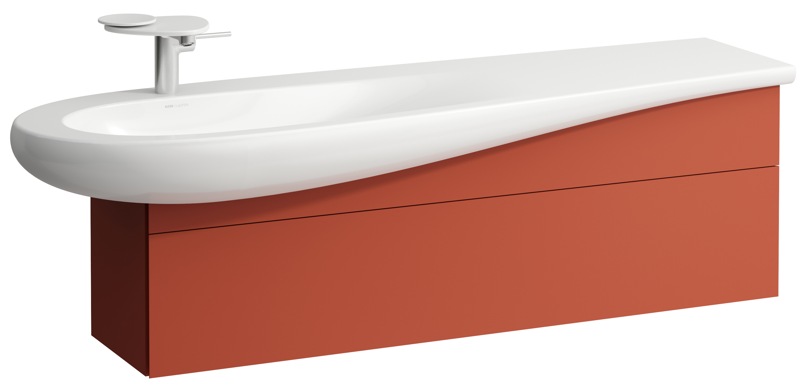 Laufen Il Bagno Alessi skrinka 135x32x34 cm závesná kúpeľňová skrinka pod umývadlo H4304510972691