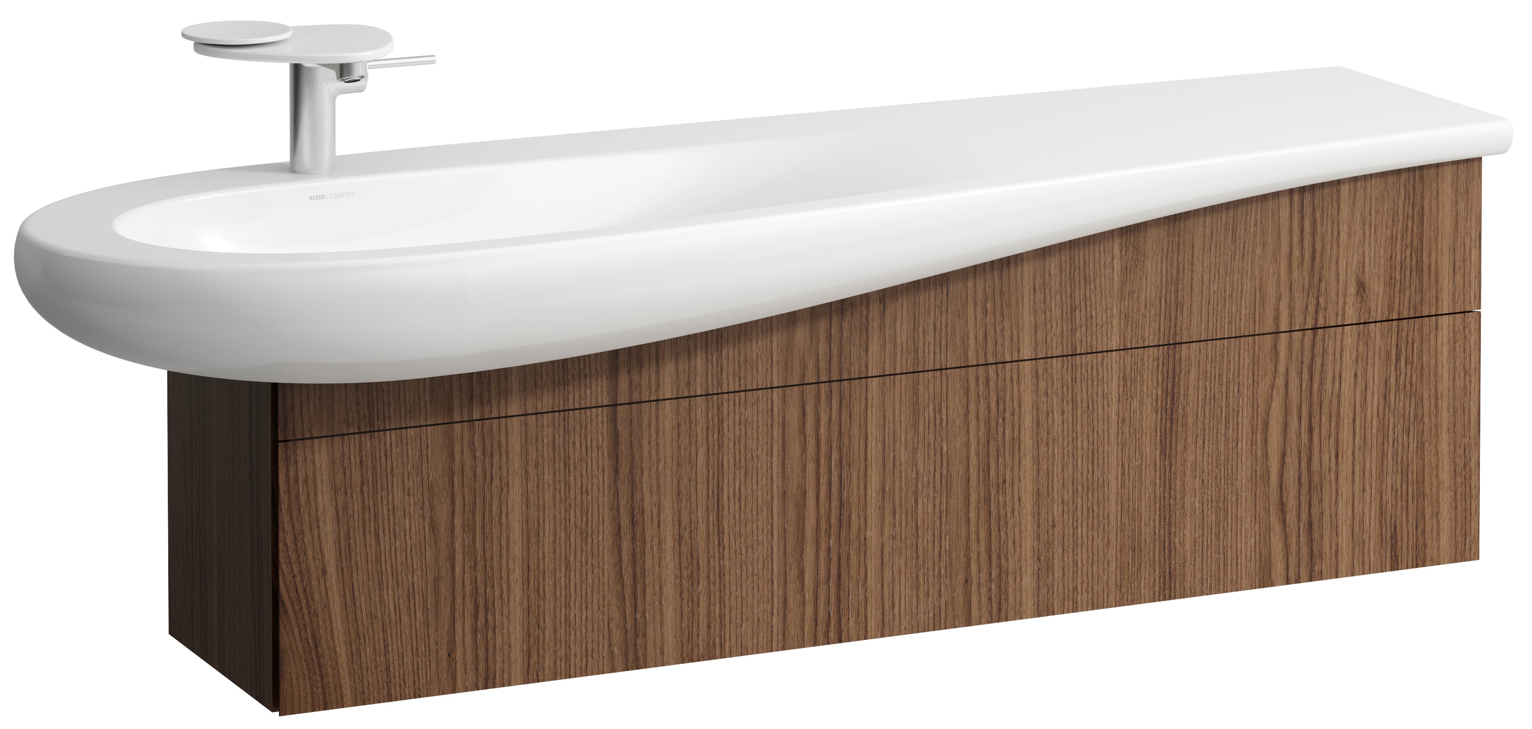 Laufen Il Bagno Alessi skrinka 135x32x34 cm závesná kúpeľňová skrinka pod umývadlo H4304510976301
