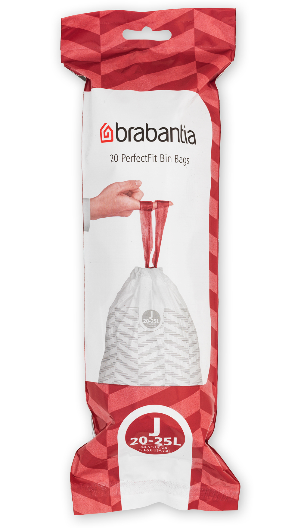 Brabantia PerfectFit vrecia na odpadky 25 l biela 115585