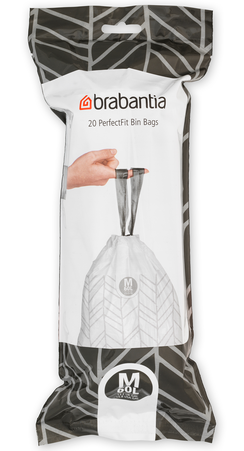 Brabantia PerfectFit vrecia na odpadky 60 l biela 100338