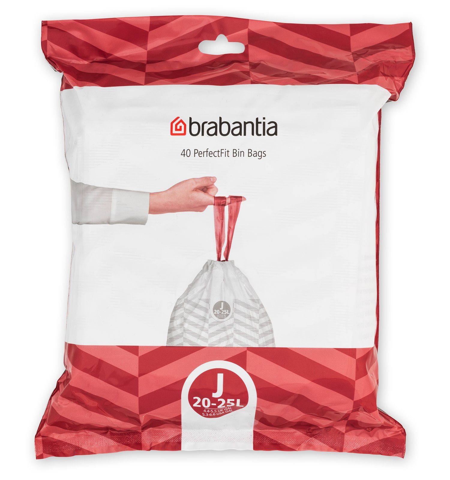 Brabantia PerfectFit vrecia na odpadky 25 l biela 115608