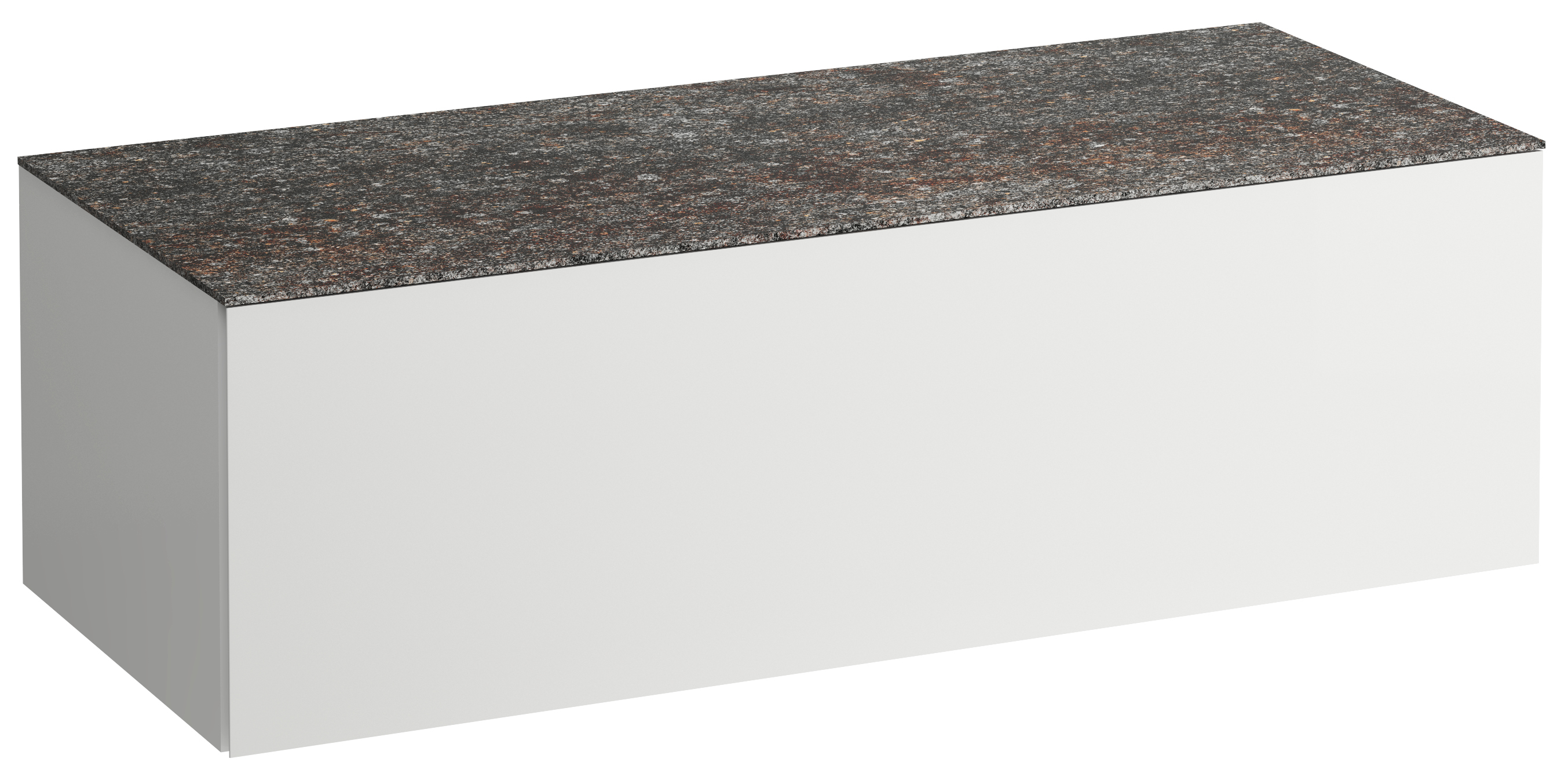 Laufen Il Bagno Alessi skrinka s pracovnou doskou 120x50x37 cm závesná kúpeľňová skrinka pod umývadlo biela H4323000972601