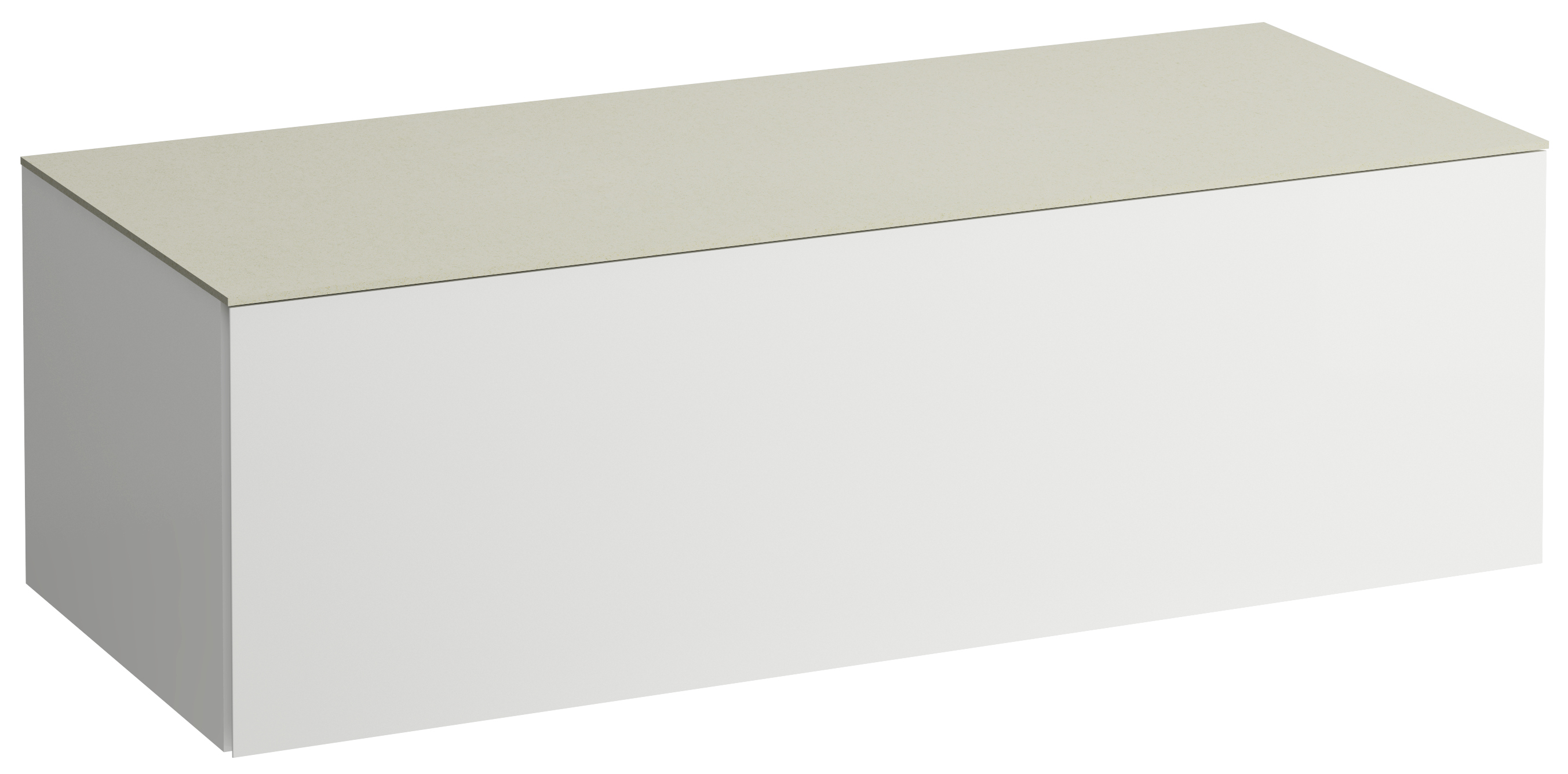 Laufen Il Bagno Alessi skrinka s pracovnou doskou 120x50x37 cm závesná kúpeľňová skrinka pod umývadlo biela H4313000972601